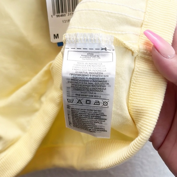 Adidas Originals Almost Yellow Cropped Lightweight Raceback Tank Top NEW - Picture 7 of 11